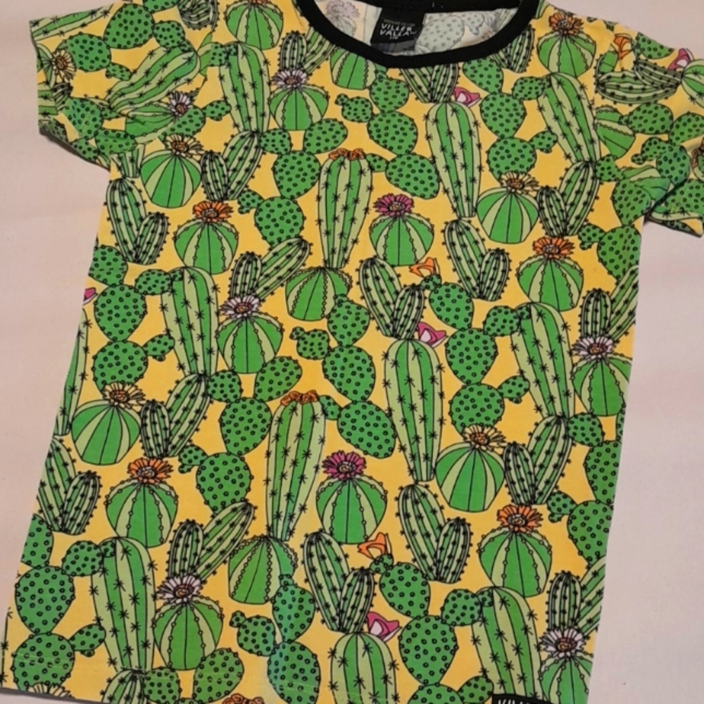 Villervalla organic cotton t shirt in cactus print